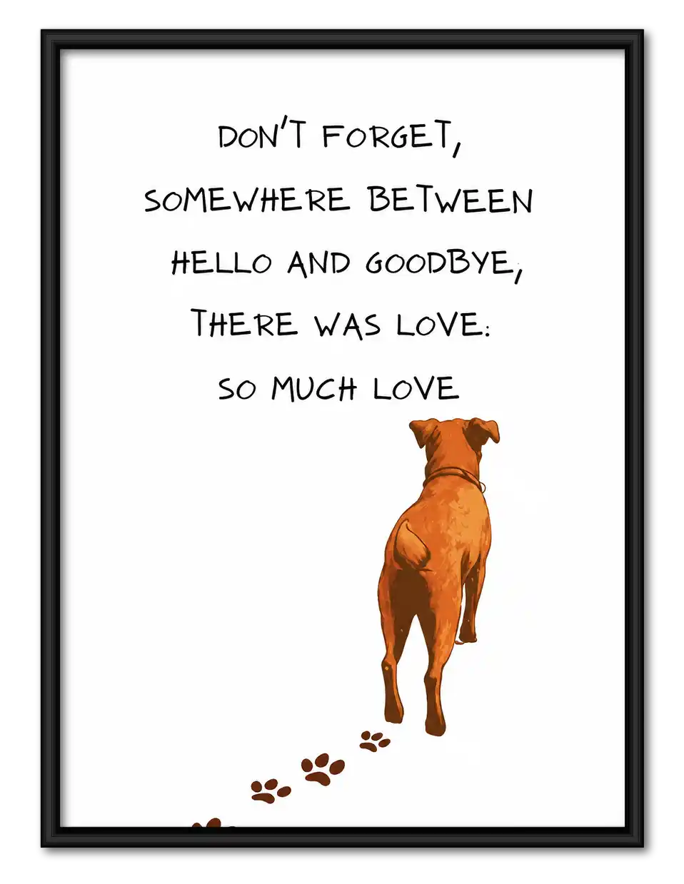 So Much Love Pet Memorial Wall Art 1