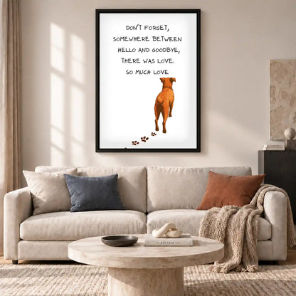 So Much Love Pet Memorial Wall Art 2