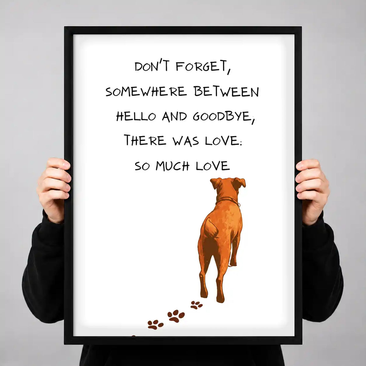 So Much Love Pet Memorial Wall Art 3