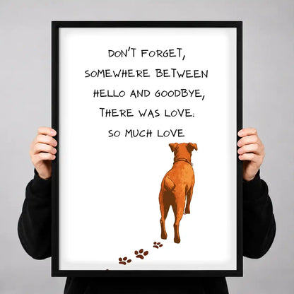 So Much Love Pet Memorial Wall Art 3