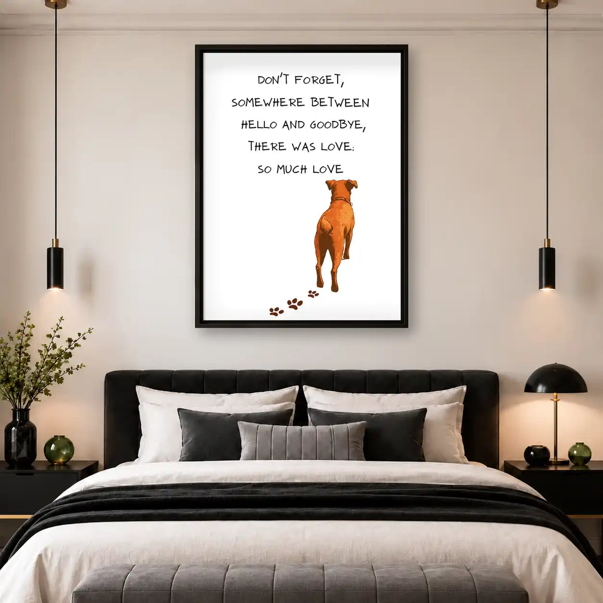 So Much Love Pet Memorial Wall Art 4