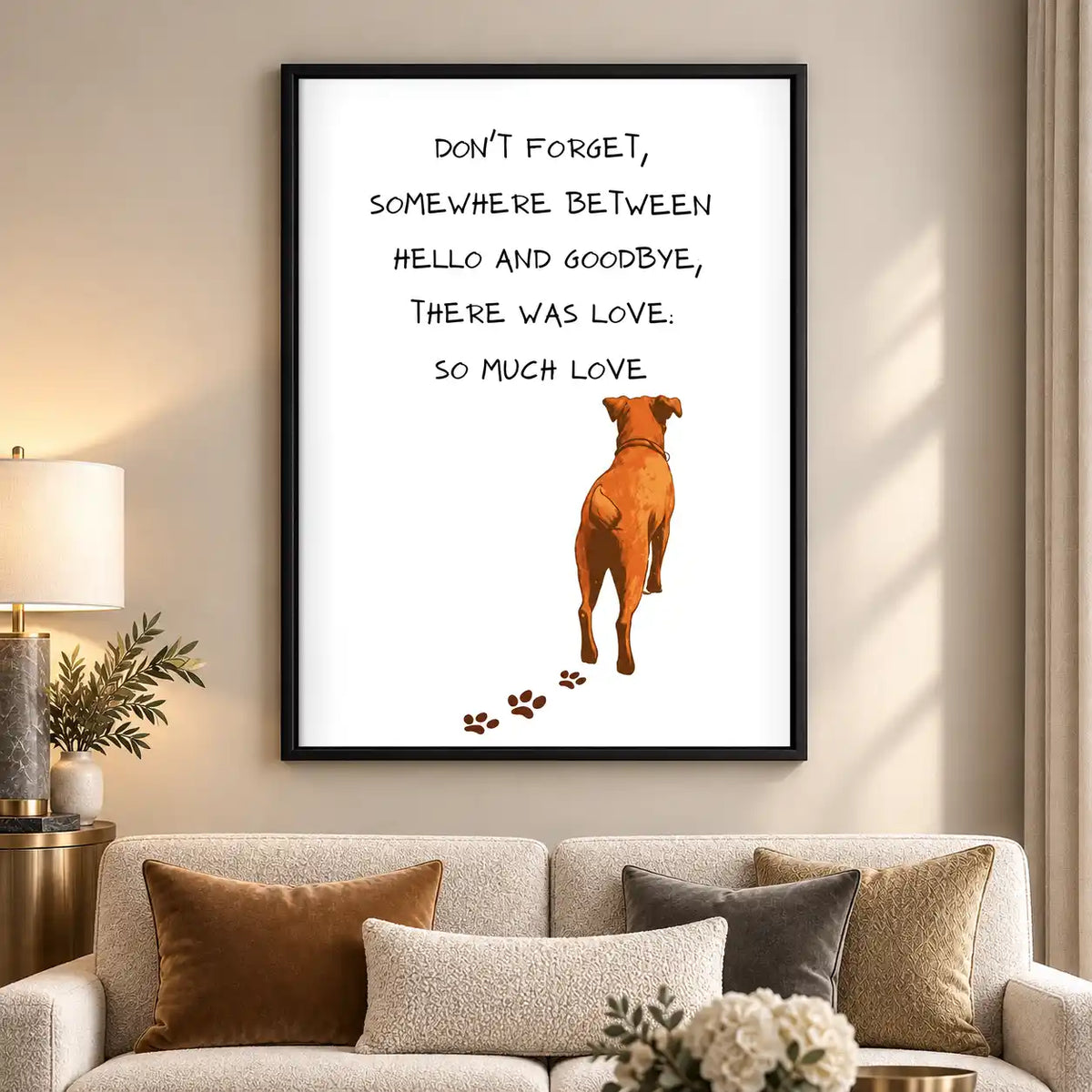 So Much Love Pet Memorial Wall Art 5