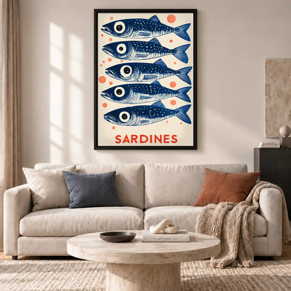 Stacked Sardines Poster Wall Art 2