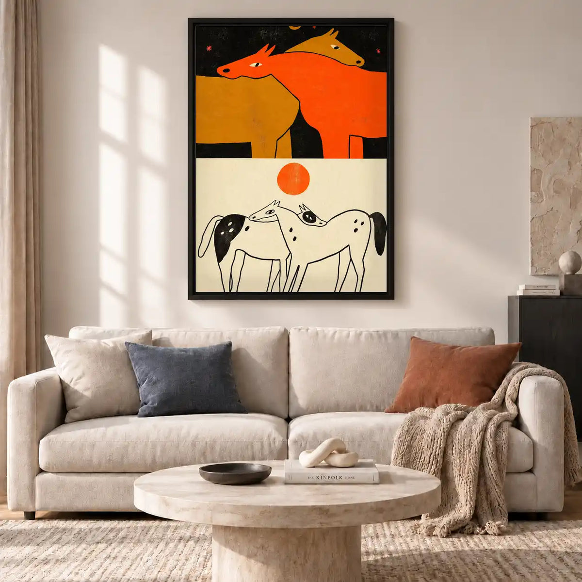 Sun And Moon Horse Duos Wall Art 2