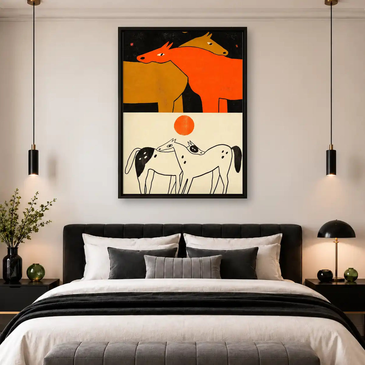 Sun And Moon Horse Duos Wall Art 4