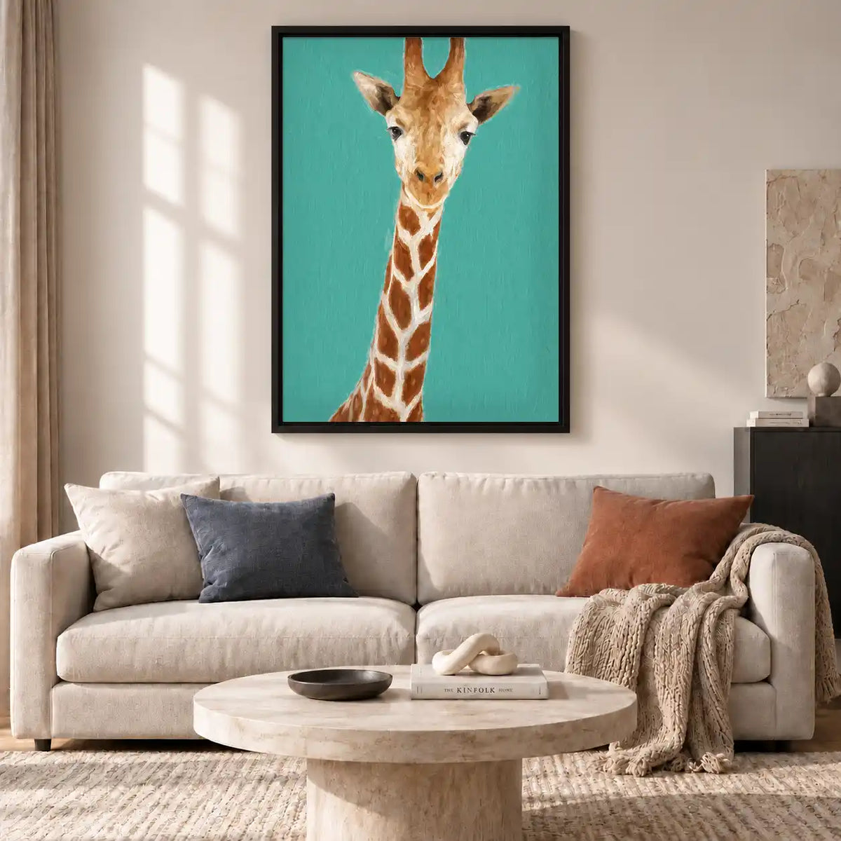 Tall Giraffe Portrait Wall Art 2