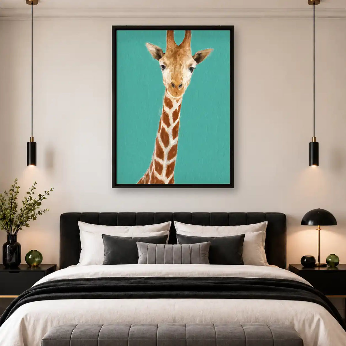 Tall Giraffe Portrait Wall Art 4