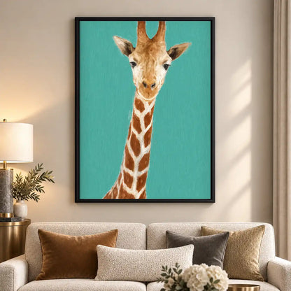 Tall Giraffe Portrait Wall Art 5
