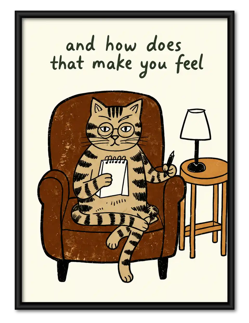 Therapist Cat Quote Wall Art 1