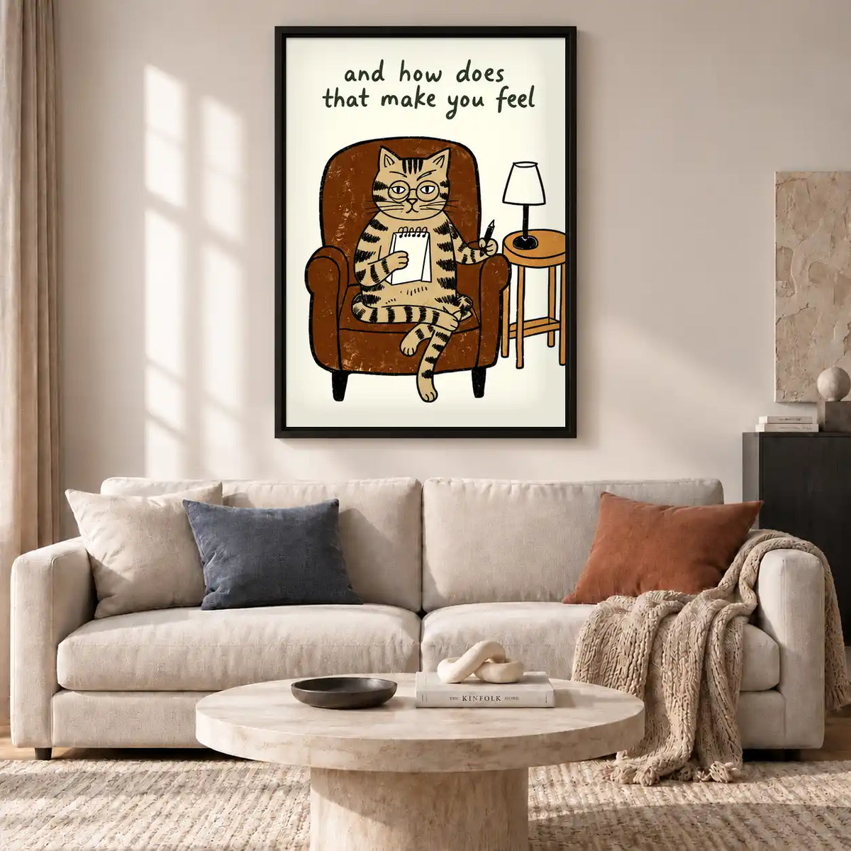 Therapist Cat Quote Wall Art 2
