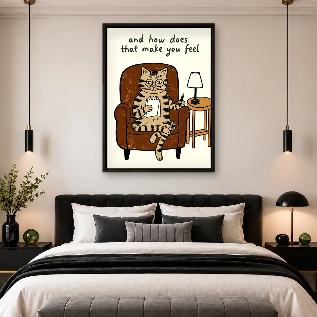 Therapist Cat Quote Wall Art 4