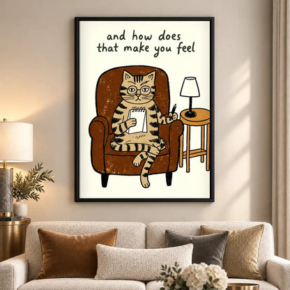 Therapist Cat Quote Wall Art 5