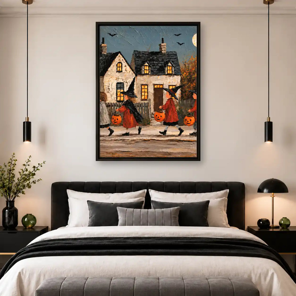 Trick Or Treat Village Parade Wall Art 4