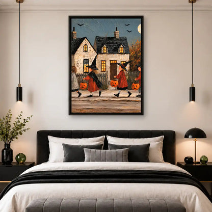 Trick Or Treat Village Parade Wall Art 4