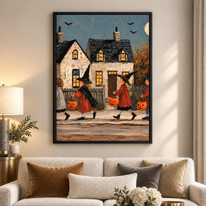 Trick Or Treat Village Parade Wall Art 5