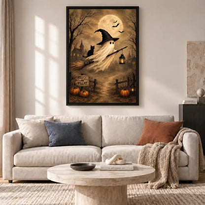 Wandering Halloween Ghost Wall Art 2