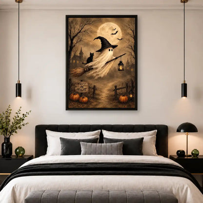 Wandering Halloween Ghost Wall Art 4