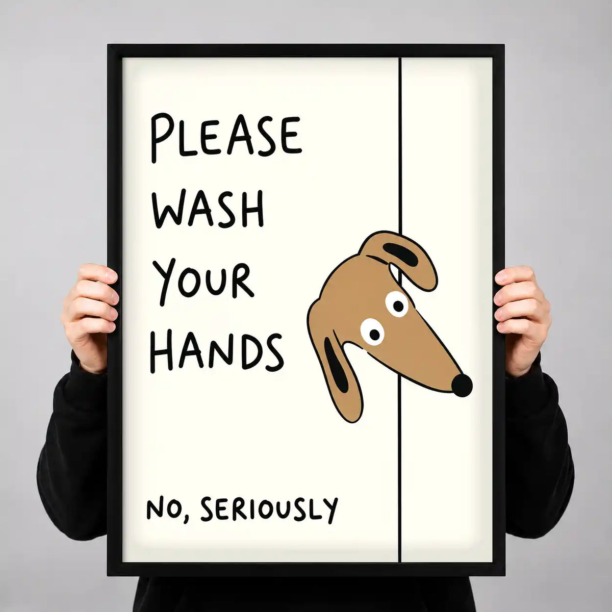 Wash Your Hands Dachshund Wall Art 3