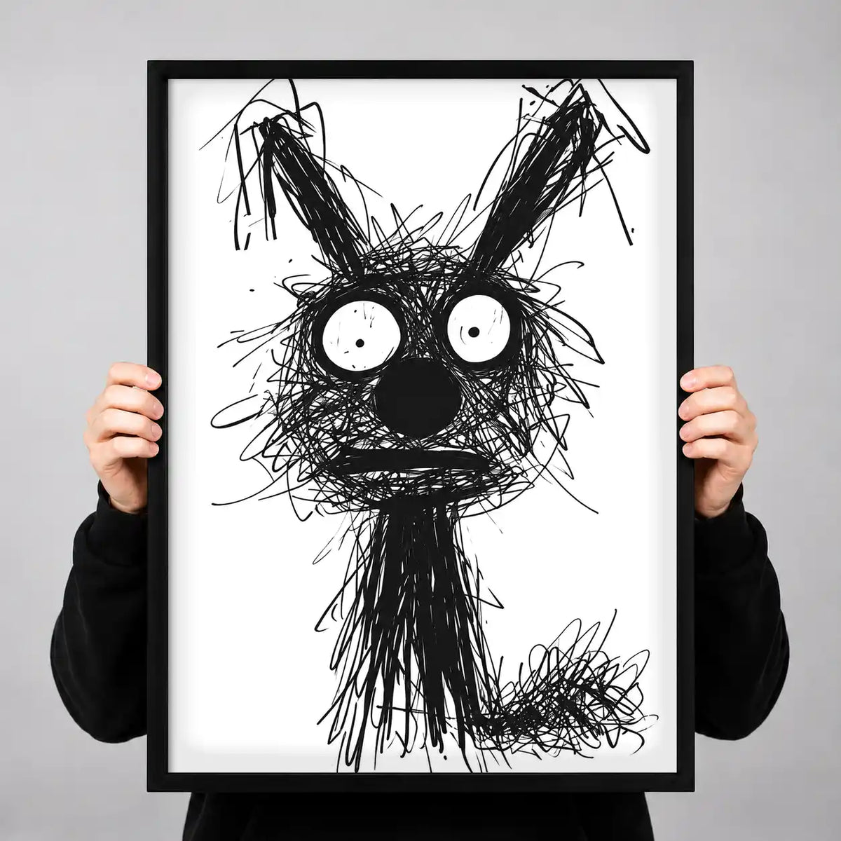 Wild Eyed Scribble Dog Wall Art 3
