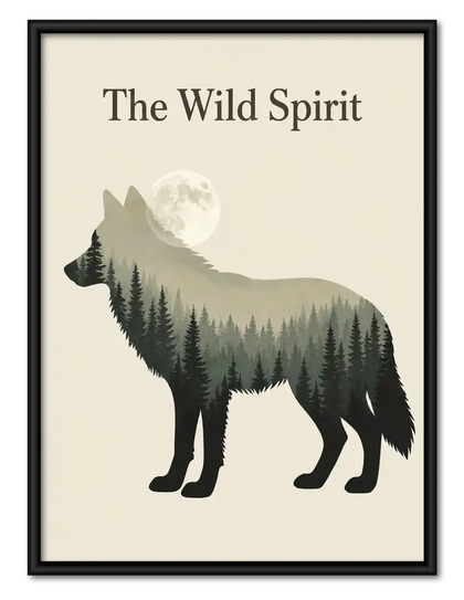 Wild Spirit Forest Wolf Wall Art
