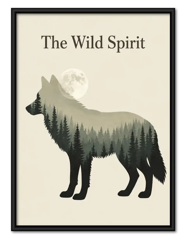 Wild Spirit Forest Wolf Wall Art