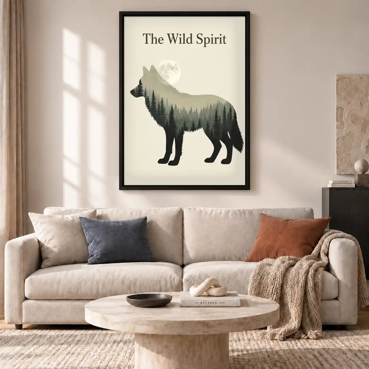 Wild Spirit Forest Wolf Wall Art 2