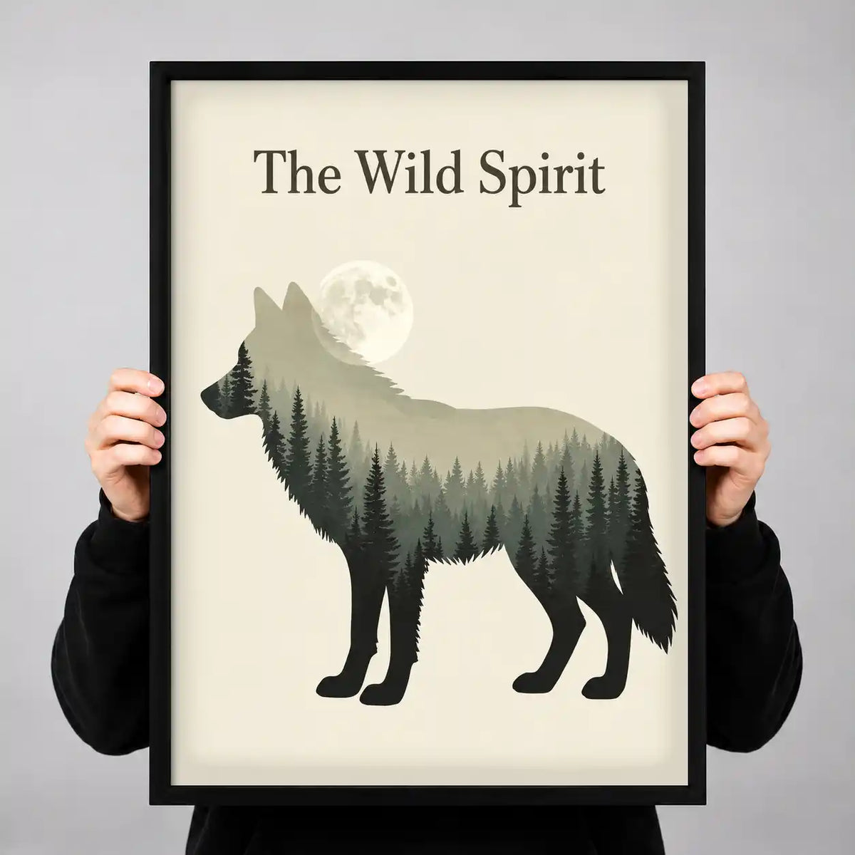 Wild Spirit Forest Wolf Wall Art 3