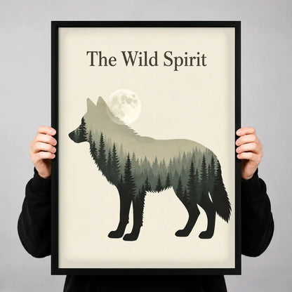 Wild Spirit Forest Wolf Wall Art 3