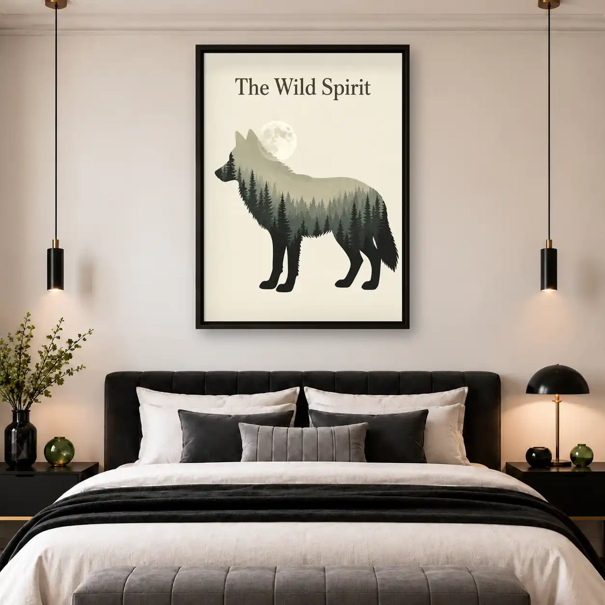 Wild Spirit Forest Wolf Wall Art 4
