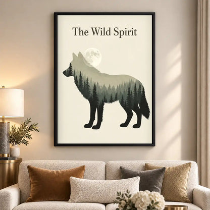 Wild Spirit Forest Wolf Wall Art 5