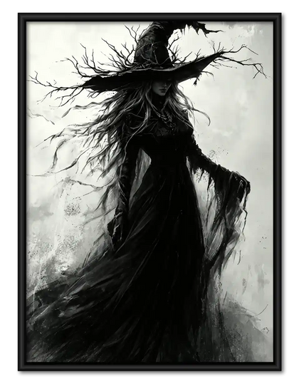 Windswept Dark Witch Wall Art