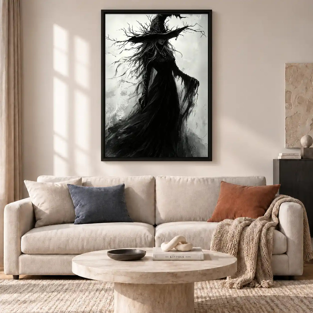 Windswept Dark Witch Wall Art 2