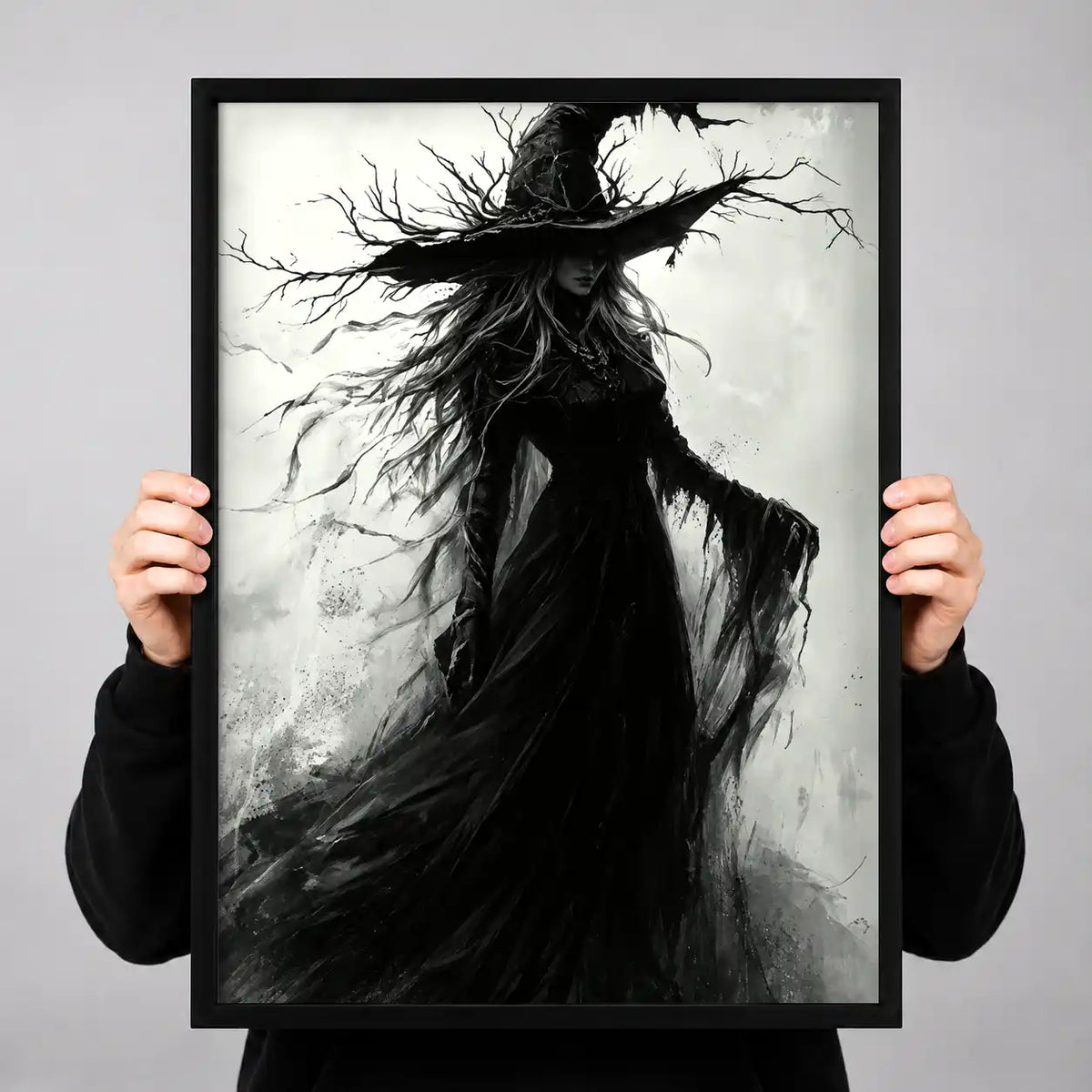 Windswept Dark Witch Wall Art 3