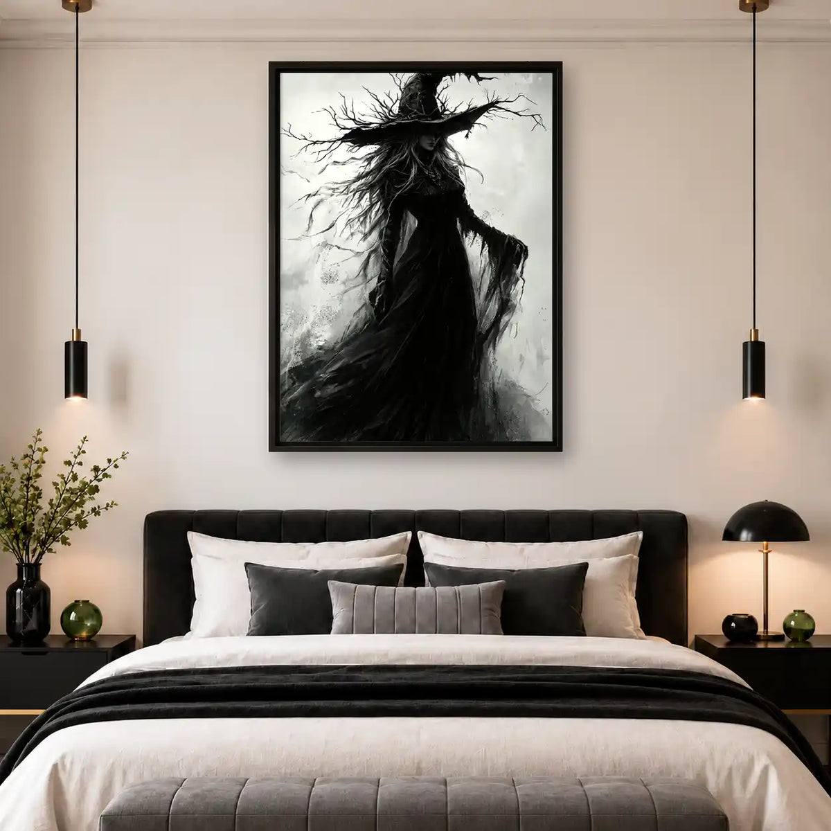 Windswept Dark Witch Wall Art 4