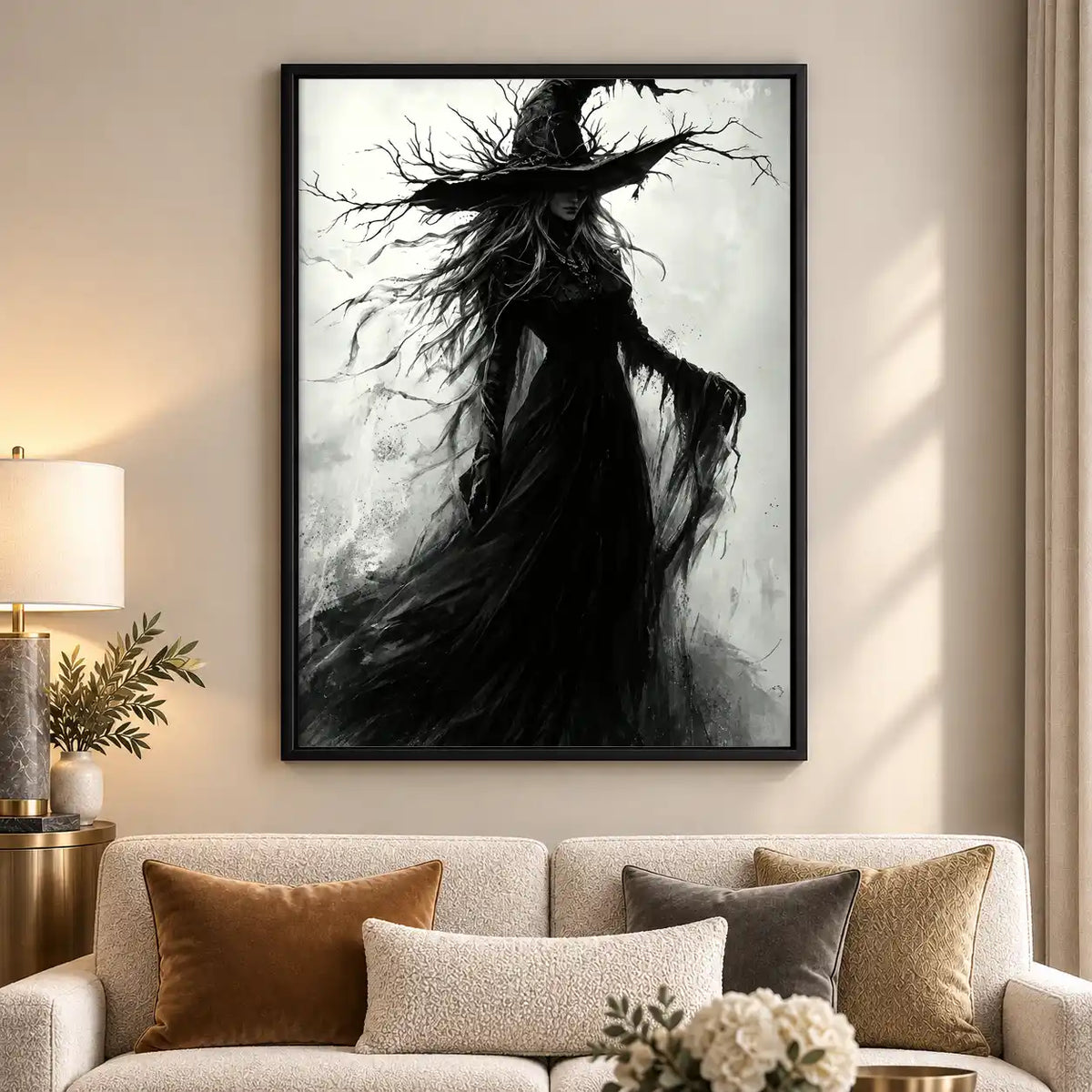 Windswept Dark Witch Wall Art 5