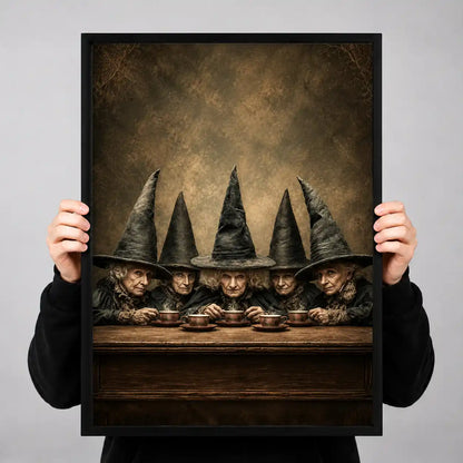 Witches At Dark Tea Table Wall Art 3
