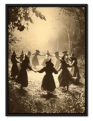 Witches Dancing In Forest Wall Art