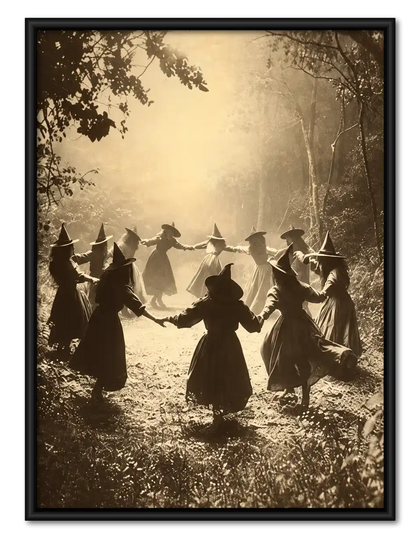 Witches Dancing In Forest Wall Art