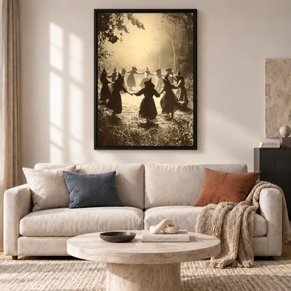 Witches Dancing In Forest Wall Art 2