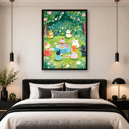 Woodland Animal Garden Tea Party Wall Art 4