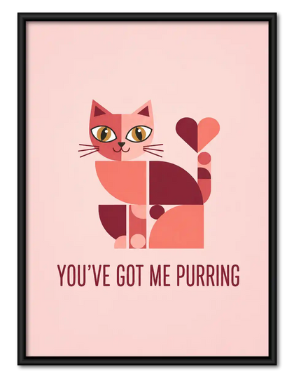 You Have Me Purring Cat Wall Art
