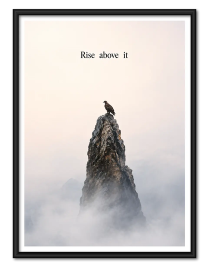 Rise Above It Mountain Bird Wall Art 1