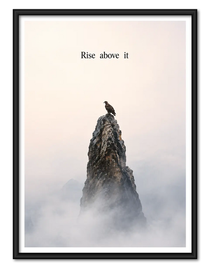 Rise Above It Mountain Bird Wall Art