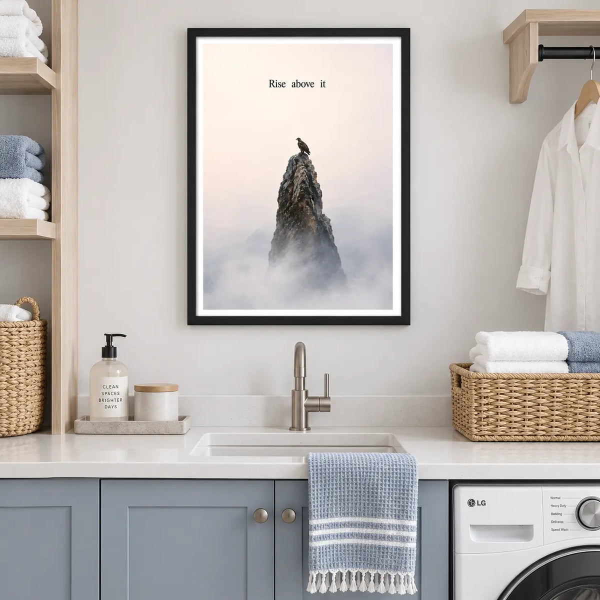 Rise Above It Mountain Bird Wall Art 2