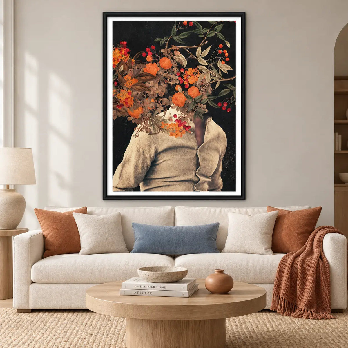 Floral Portrait Nature Fusion Wall Art 2