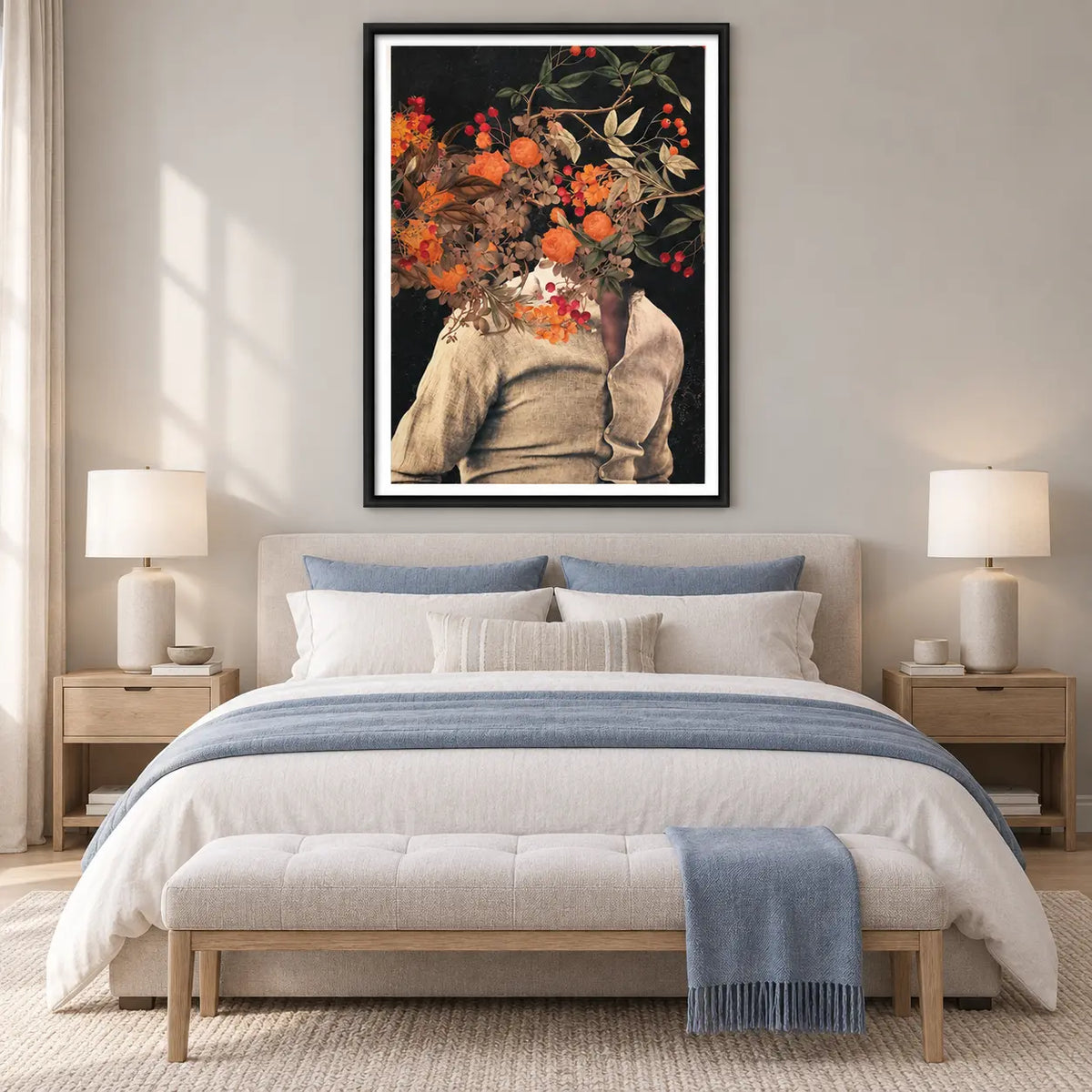 Floral Portrait Nature Fusion Wall Art 5