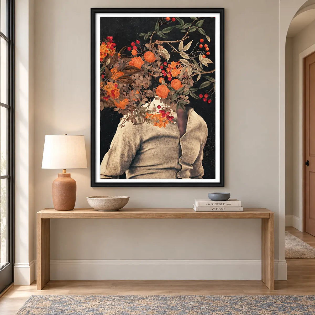 Floral Portrait Nature Fusion Wall Art 6