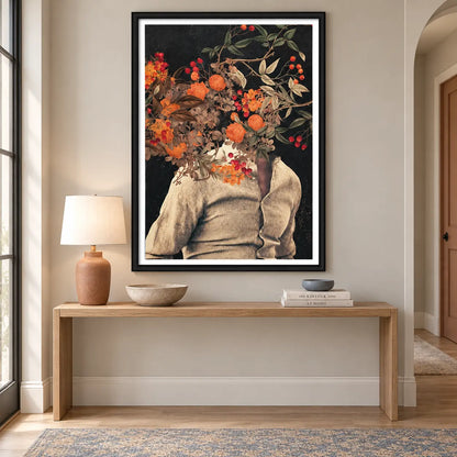 Floral Portrait Nature Fusion Wall Art 6