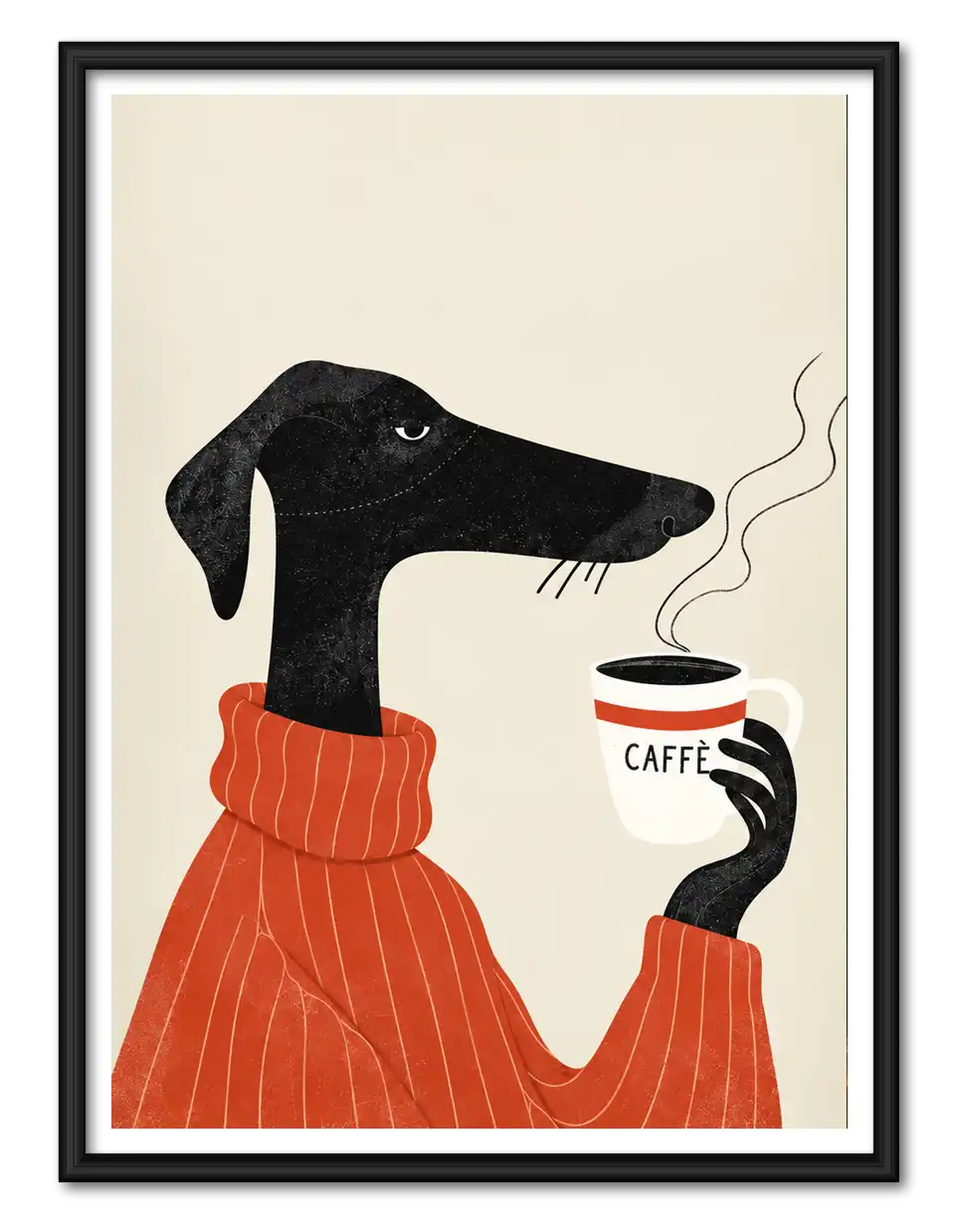 Black Dog Coffee Break Wall Art