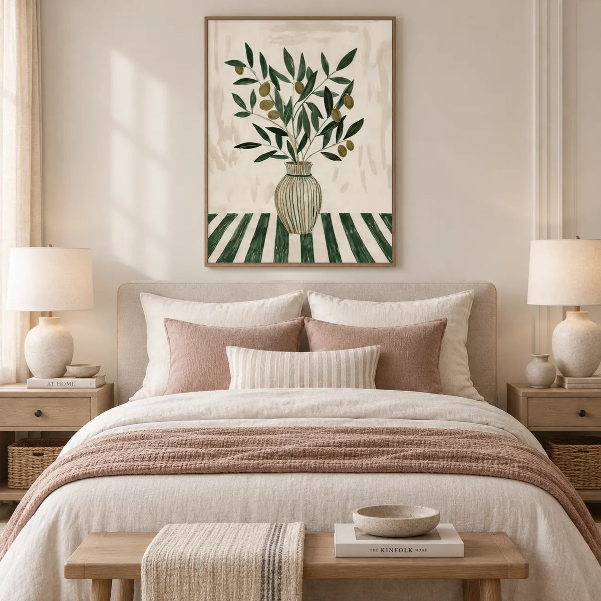 Olive Branch Vase Botanical Wall Art 5